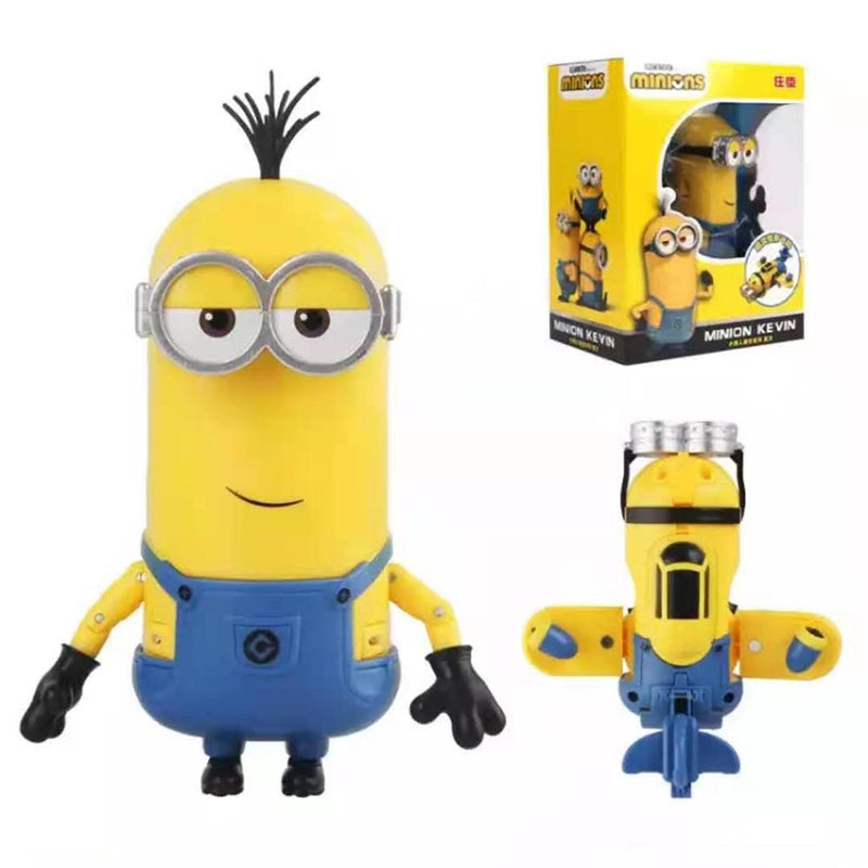 Despicable Me Minions Stuart Kevin Bob Deformation Kid Suit Toy