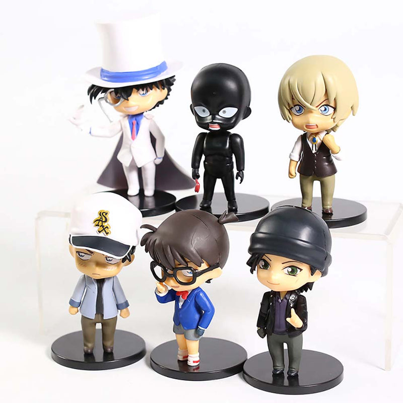 Detective Conan Q Ver Action Figure Collectible Model Toy 6pcs