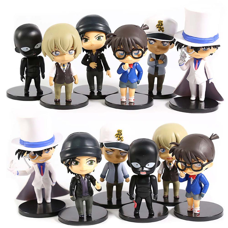 Detective Conan Q Ver Action Figure Collectible Model Toy 6pcs