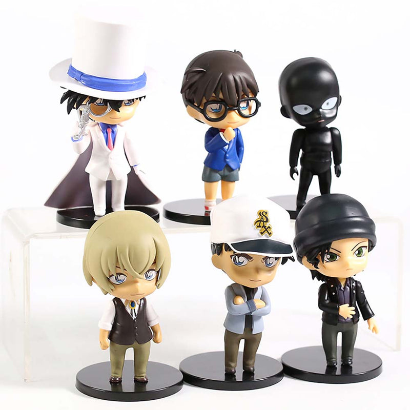 Detective Conan Q Ver Action Figure Collectible Model Toy 6pcs