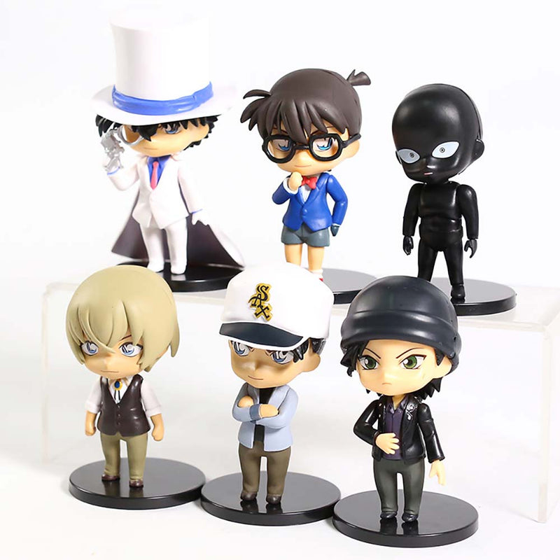 Detective Conan Q Ver Action Figure Collectible Model Toy 6pcs