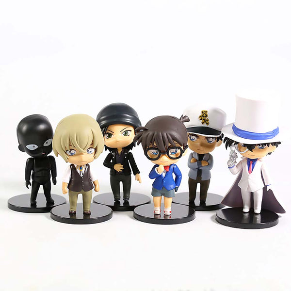 Detective Conan Q Ver Action Figure Collectible Model Toy 6pcs