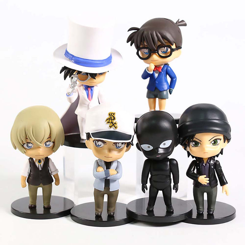 Detective Conan Q Ver Action Figure Collectible Model Toy 6pcs