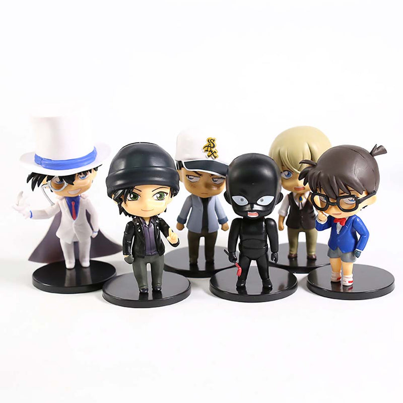 Detective Conan Q Ver Action Figure Collectible Model Toy 6pcs