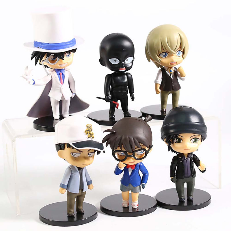 Detective Conan Q Ver Action Figure Collectible Model Toy 6pcs