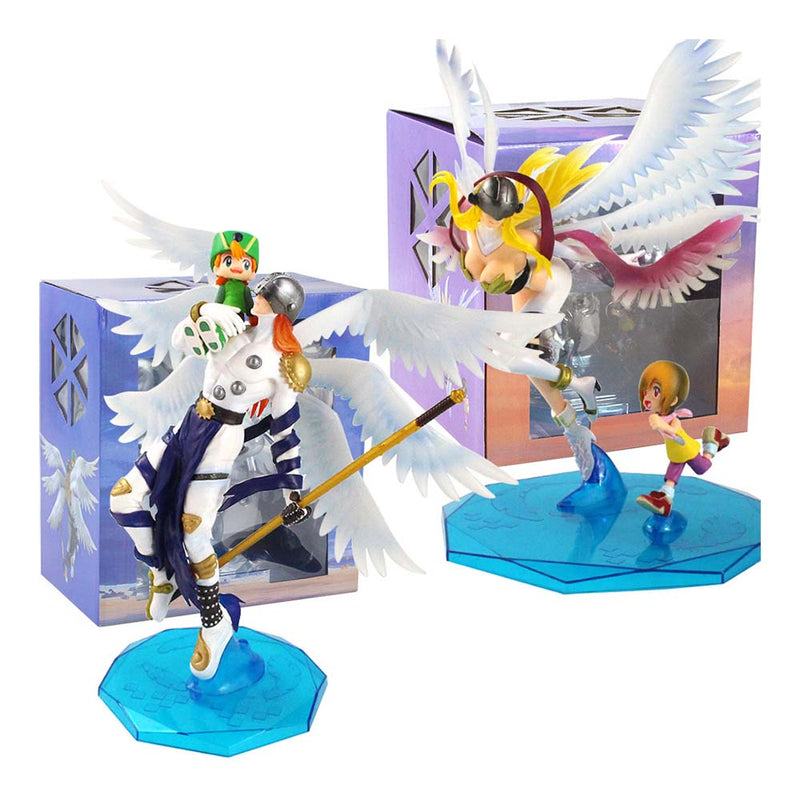 Digimon Adventure Angemon Angewomon Takaishi Takeru Yagami Hikari Action Figure