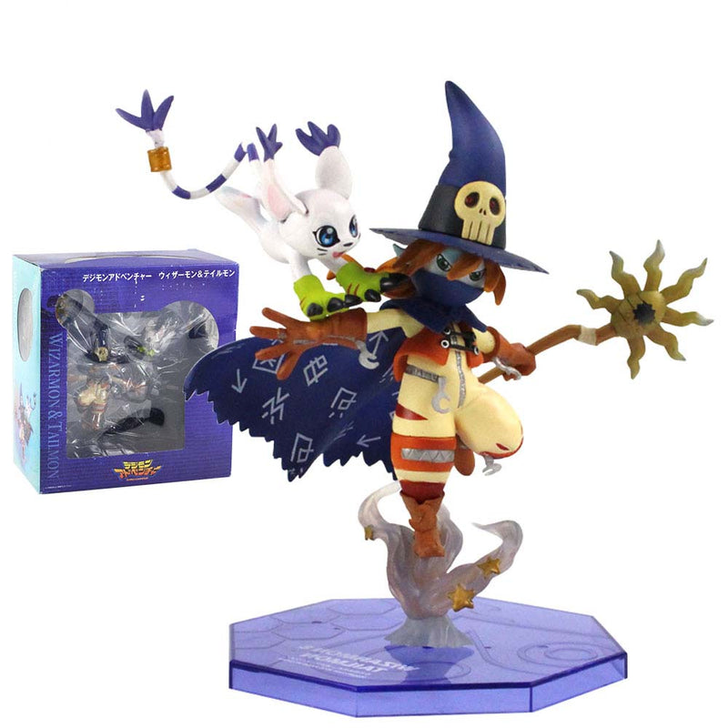 Digimon Adventure Wizarmon Tailmon Action Figure Model Toy 15cm