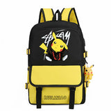 Disney Cartoon Pikachu Charging Computer Multi Function Middle School Students Travel Backpack - Toysoff.com