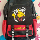 Disney Cartoon Pikachu Charging Computer Multi Function Middle School Students Travel Backpack - Toysoff.com