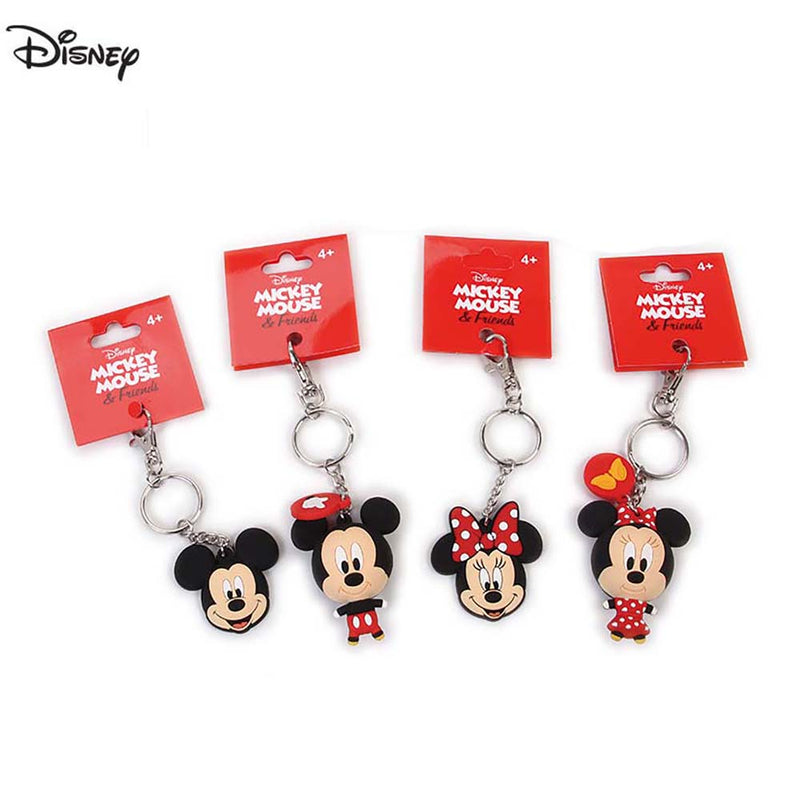 Mickey And Minnie Silica Gel Fashion Cartoon Mouse Keychain