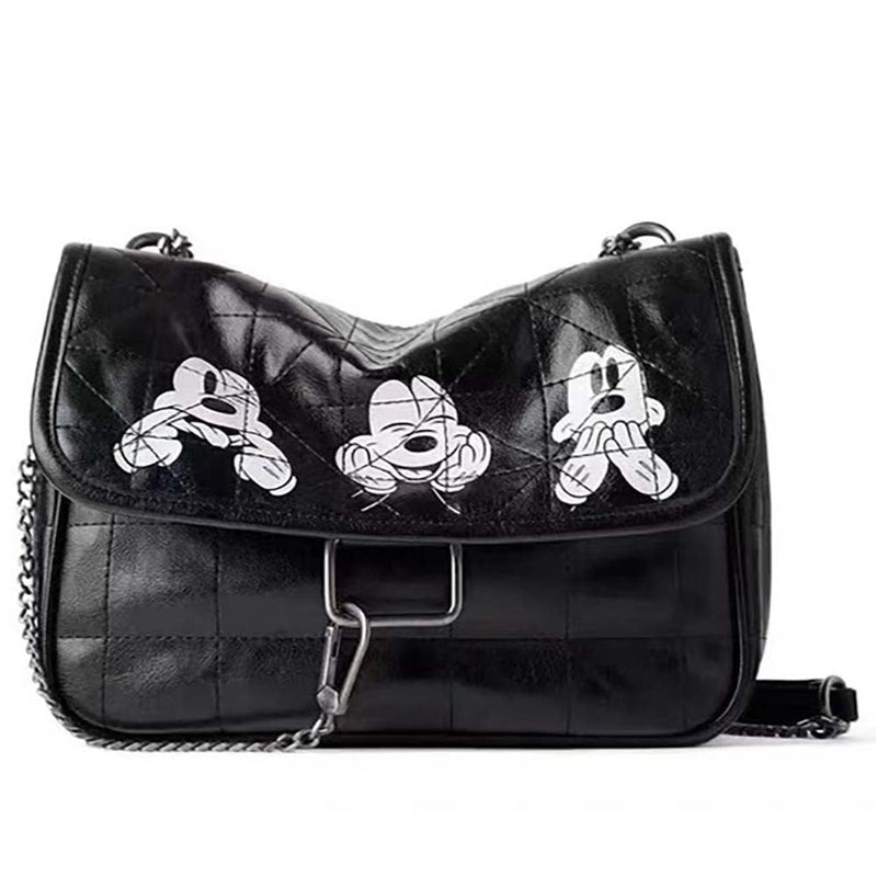 Disney Mickey Mouse Cute Printed PU Women Messenger Shoulder Bag - Toysoff.com