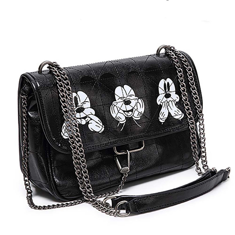 Disney Mickey Mouse Cute Printed PU Women Messenger Shoulder Bag - Toysoff.com