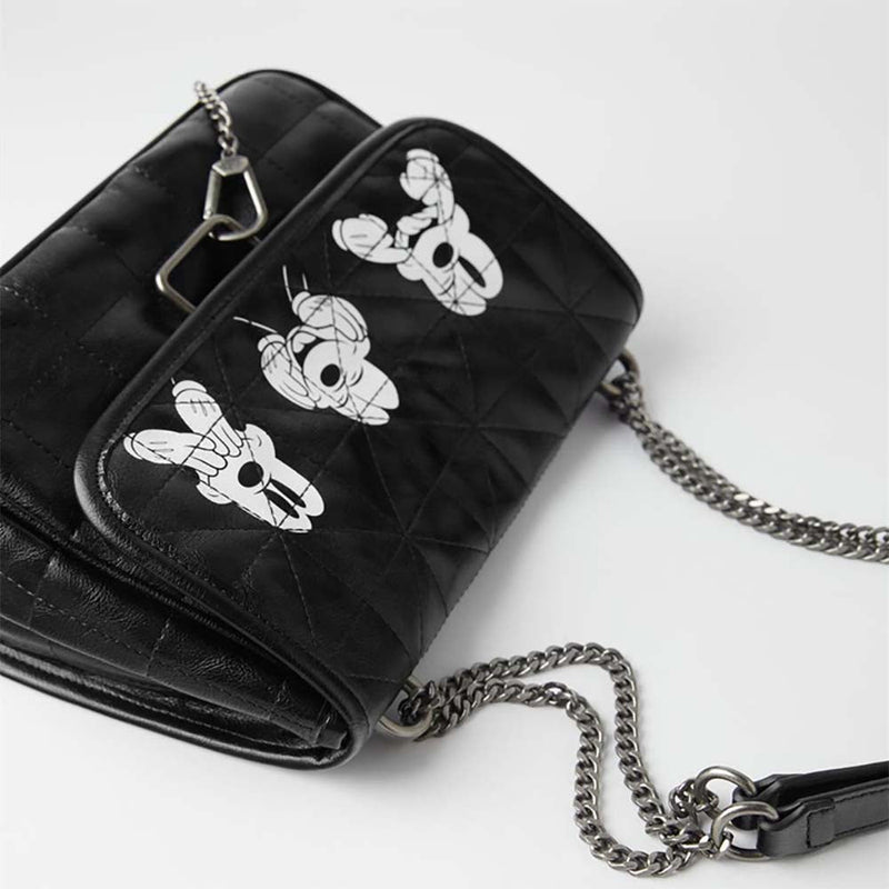 Disney Mickey Mouse Cute Printed PU Women Messenger Shoulder Bag - Toysoff.com