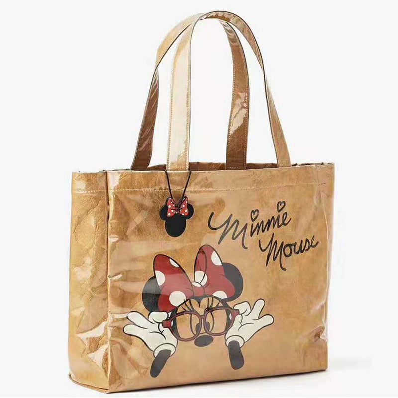 Disney Minnie Mouse Cartoon Ladies Large Capacity Shopping Shoulder Bag Handbag - Toysoff.com