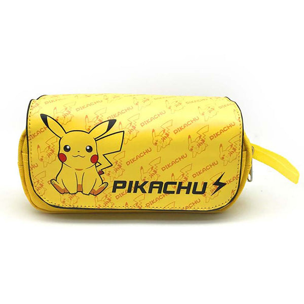 Disney Pikachu Cartoon Students Practical Double Layer Large Capacity Pencil Case - Toysoff.com