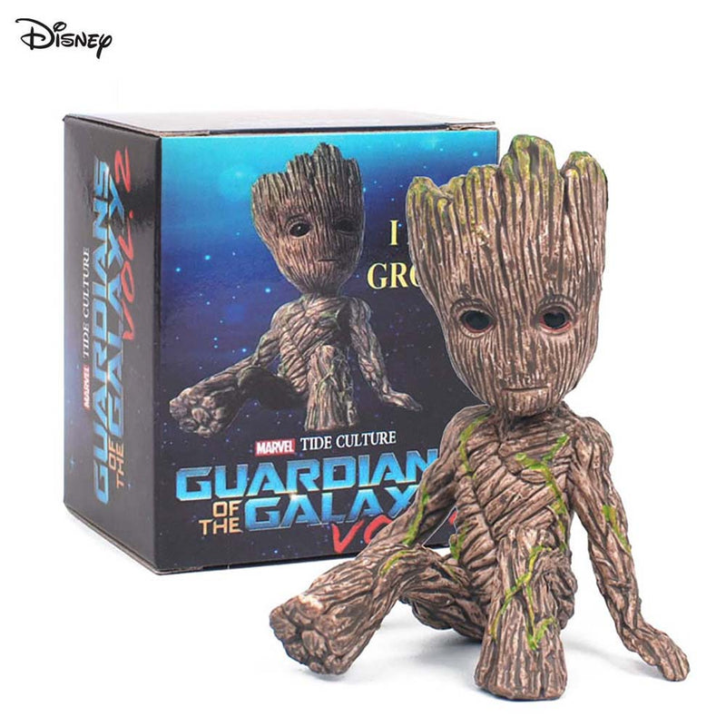 Sitting Tree Man Groot Action Figure Mini Toy 6cm