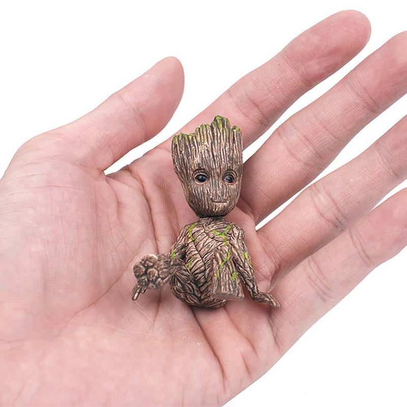 Sitting Tree Man Groot Action Figure Mini Toy 6cm