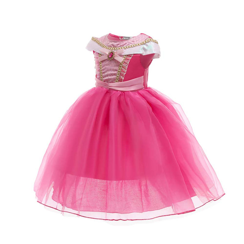 Sleeping Beauty Aurora Princess Dress Fancy Children Cosplay Costume