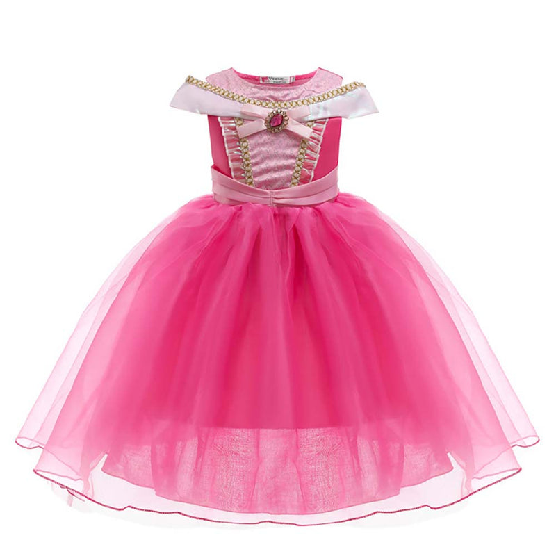 Sleeping Beauty Aurora Princess Dress Fancy Children Cosplay Costume