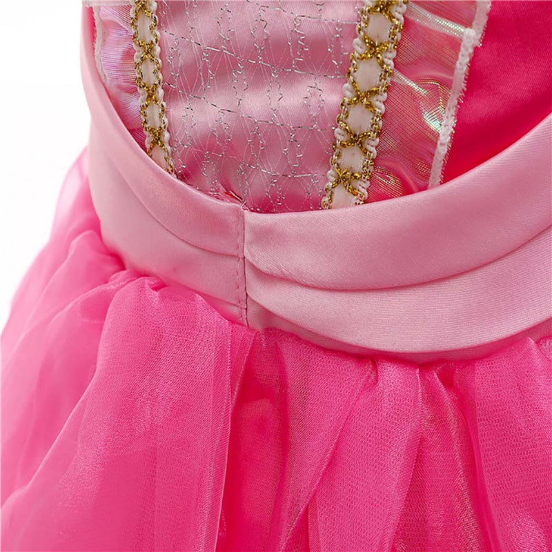 Sleeping Beauty Aurora Princess Dress Fancy Children Cosplay Costume