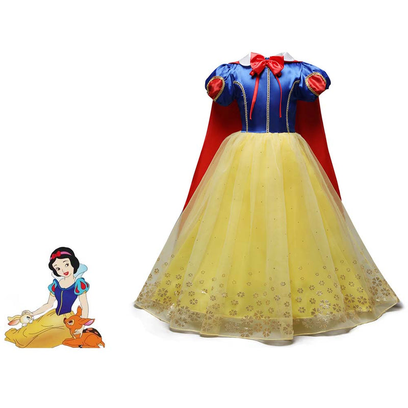 Snow White Princess Dress Children Cosplay Costume Full Set