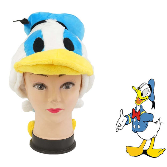 "Don"Donald Fauntleroy Duck Plush Warm Hat Party Funny Cosplay Prop