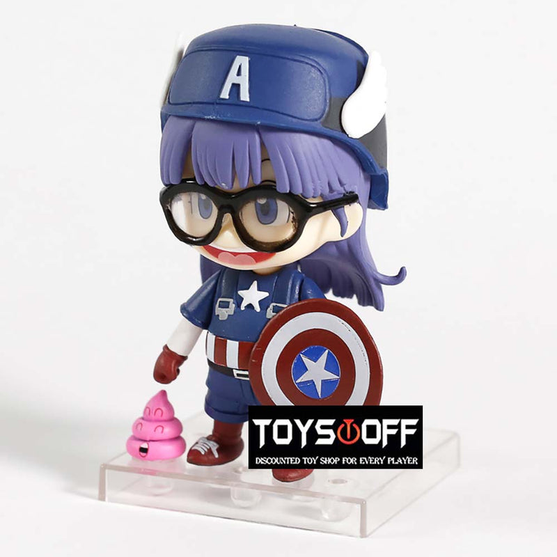 Dr Slump Arale Norimaki Cosplay Captain America Action Figure 10cm