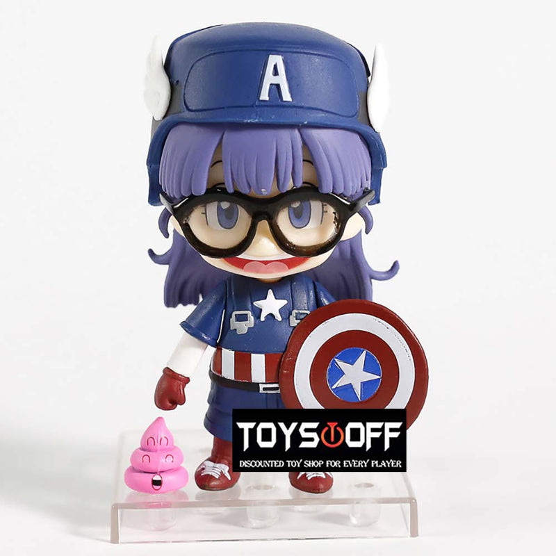 Dr Slump Arale Norimaki Cosplay Captain America Action Figure 10cm