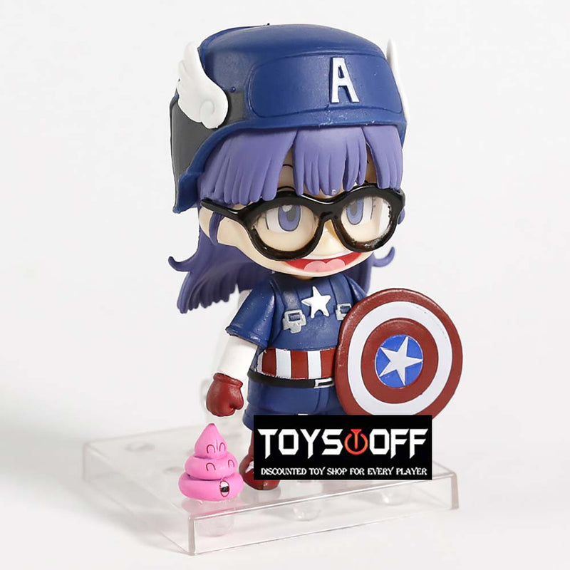 Dr Slump Arale Norimaki Cosplay Captain America Action Figure 10cm