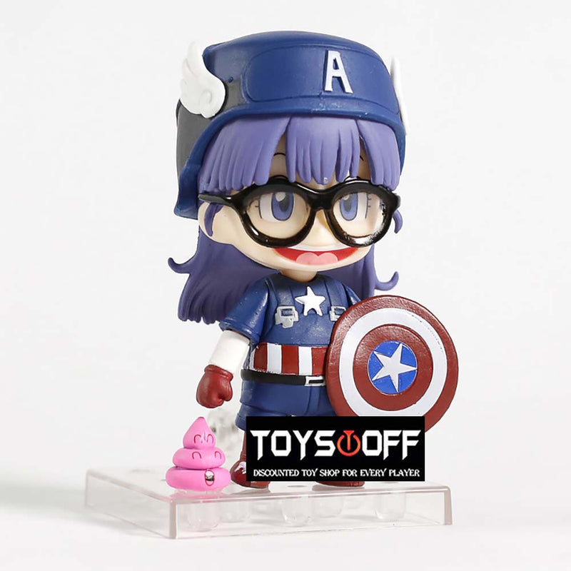 Dr Slump Arale Norimaki Cosplay Captain America Action Figure 10cm