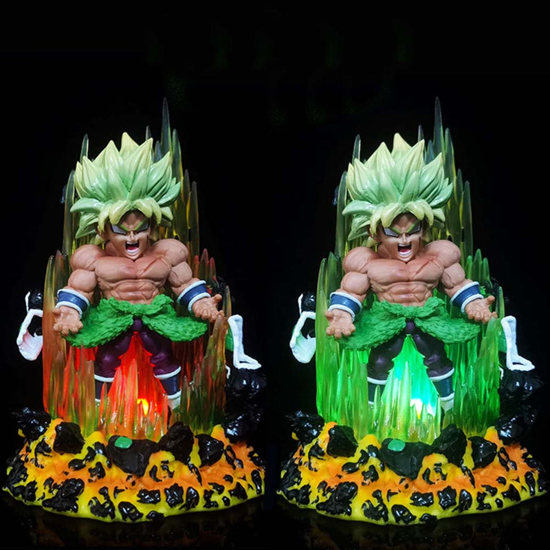 Dragon Ball Broli Action Figure Model Toy with Light 15cm