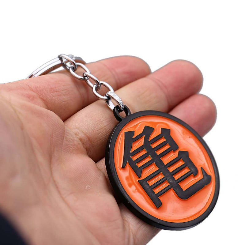 Dragon Ball Master Roshi Keychain Kame Sennin Logo Metal Keyring