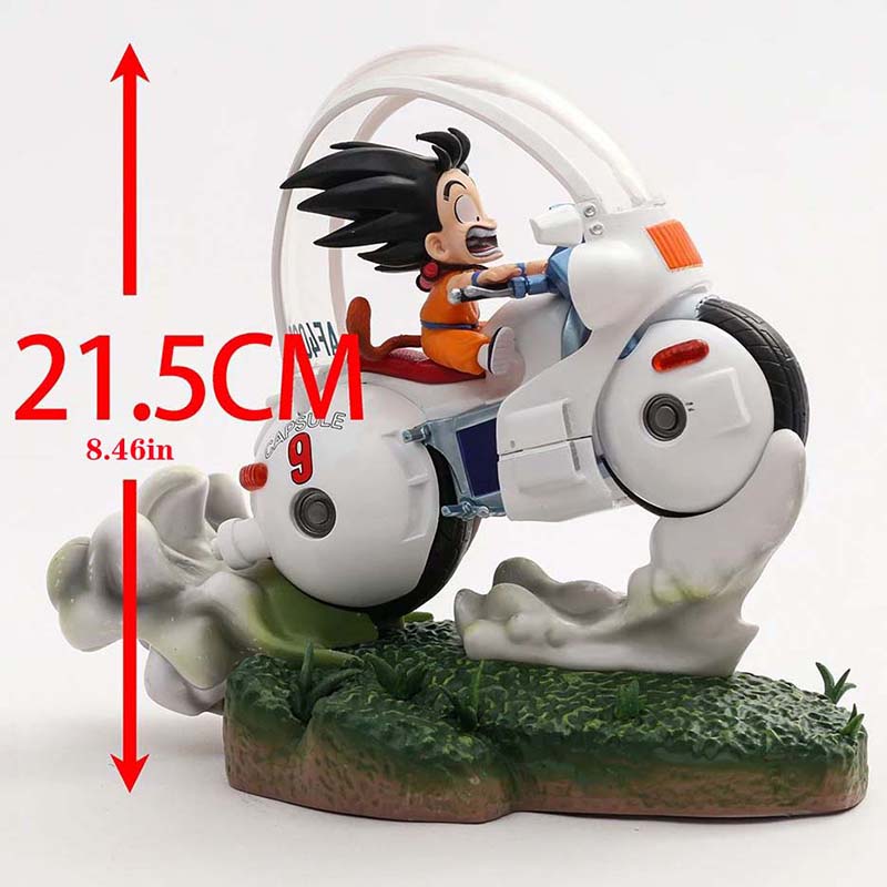 Dragon Ball Motorcycle Son Goku Action Figure Collectible Model Toy 21cm