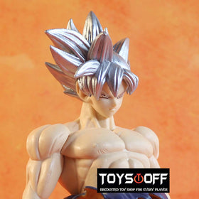 Dragon Ball Silver Hair Son Goku Action Figure Model Toy 31cm