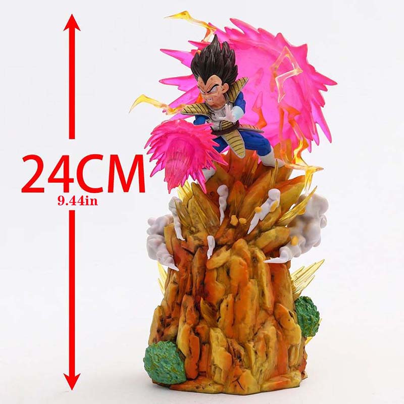 Dragon Ball Son Goku vs Vegeta Action Figure Toy with Light