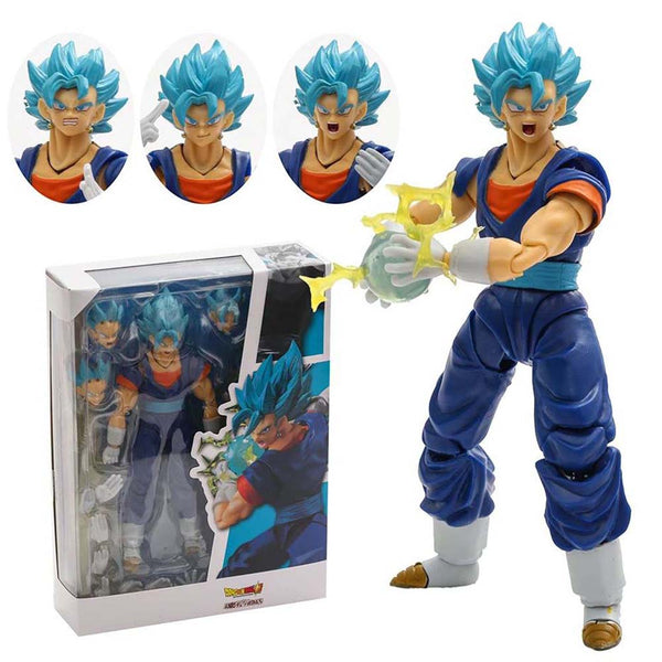 Dragon Ball Super Blue Gogeta Action Figure Collectible Model Toy 15.5cm