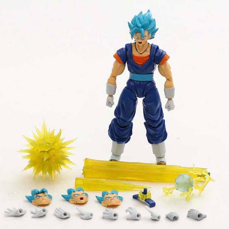 Dragon Ball Super Blue Gogeta Action Figure Collectible Model Toy 15.5cm