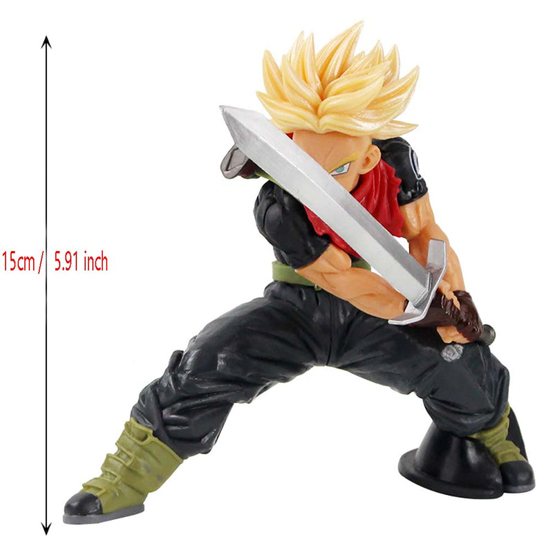 Dragon Ball Super Saiyan Trunks Action Figure Model Toy 15cm