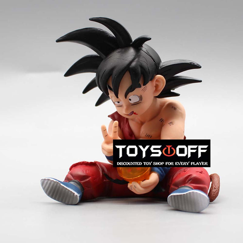 Dragon Ball Tired Son Goku Action Figure Collectible Model Toy 10cm