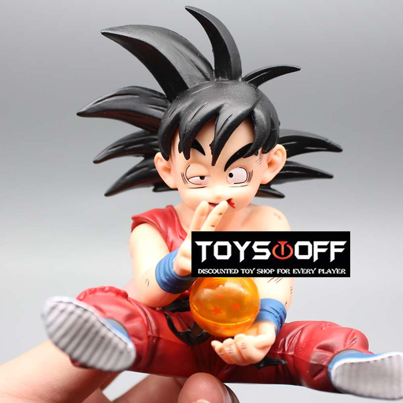 Dragon Ball Tired Son Goku Action Figure Collectible Model Toy 10cm