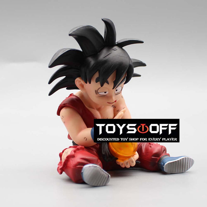 Dragon Ball Tired Son Goku Action Figure Collectible Model Toy 10cm