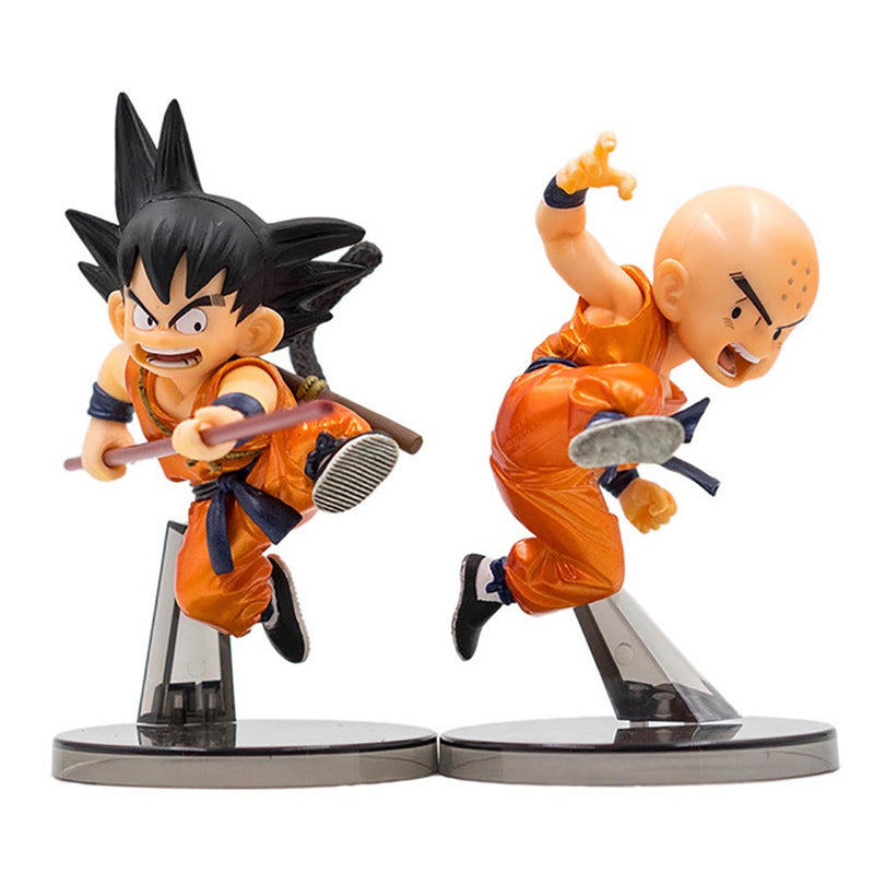 Dragon Ball Z Childhood Son Goku Kuririn Action Figure Toy 14cm