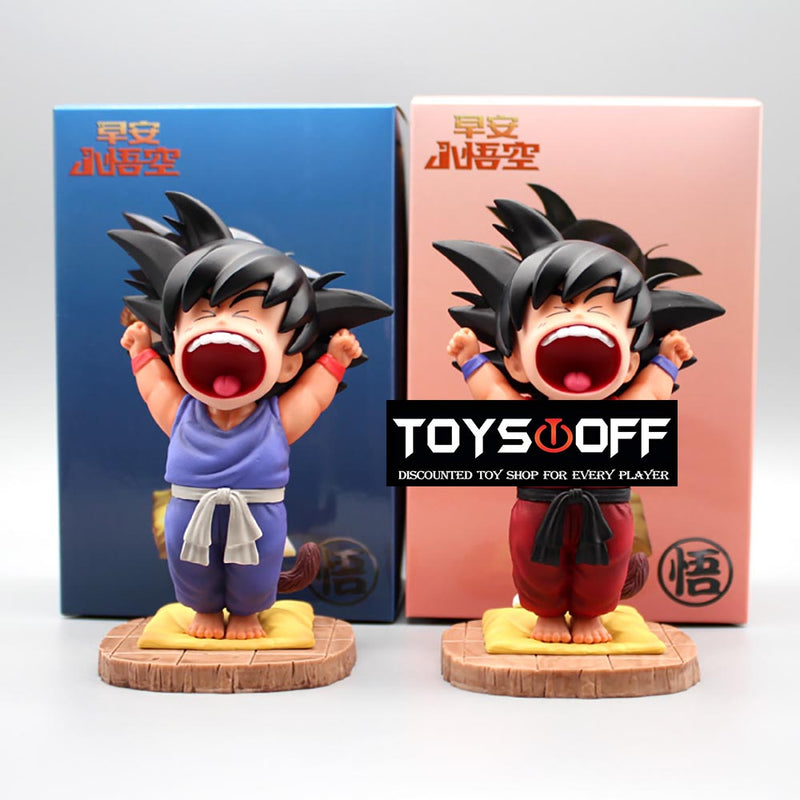 Dragon Ball Z Morning Yawn Son Goku Action Figure Toy 16cm