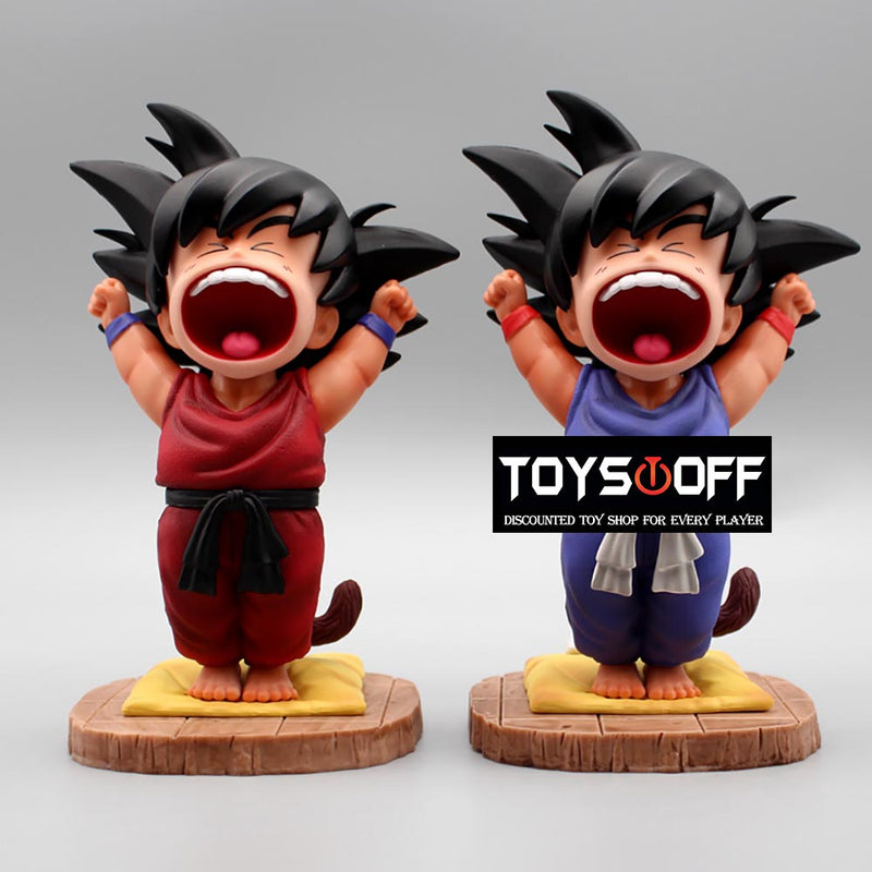 Dragon Ball Z Morning Yawn Son Goku Action Figure Toy 16cm