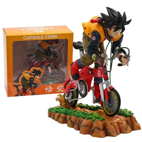 Dragon Ball Z Son Goku Riding a Bicycle Action Figure 20cm