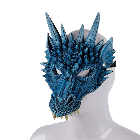 Dragon Cosplay Mask Halloween Mardi Gras Cosplay Prop Four Colors