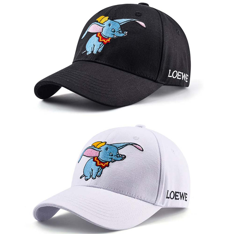 Dumbo Cartoon Campus Couple'S Baseball Cap Outdoor Casual Sun Hat - Toysoff.com