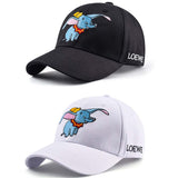 Dumbo Cartoon Campus Couple'S Baseball Cap Outdoor Casual Sun Hat - Toysoff.com