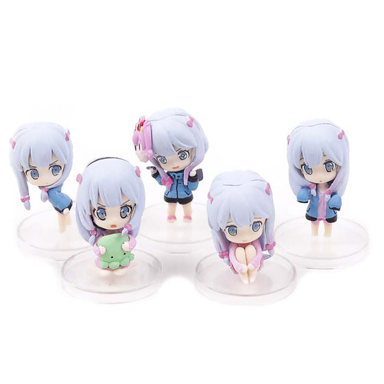 Eromanga Sensei Izumi Sagiri Mini Action Figure Collectible Model Toy 5pcs