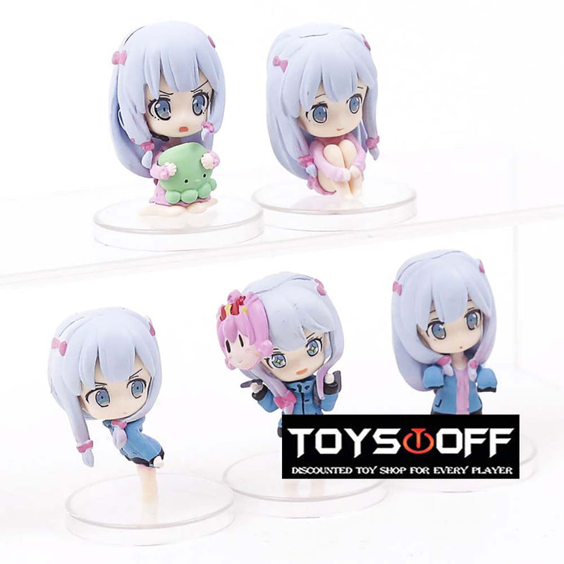 Eromanga Sensei Izumi Sagiri Mini Action Figure Collectible Model Toy 5pcs